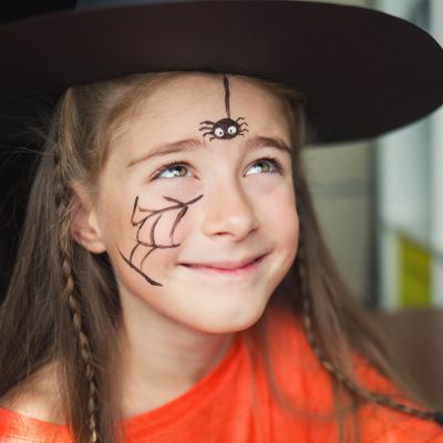 Halloween Spider Makeup, Halloween Makeup For Kids, Zombie Halloween Makeup, Halloween Costumes Scarecrow, Creative Halloween Makeup, Halloween Makeup Diy, Halloween Makeup Inspiration, Halloween Tattoo, Cheap Halloween