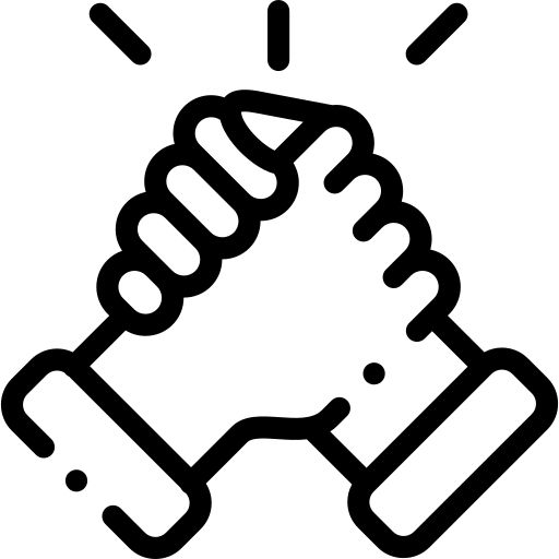 a black and white drawing of a fist bumping someone's hand with the word punch on it