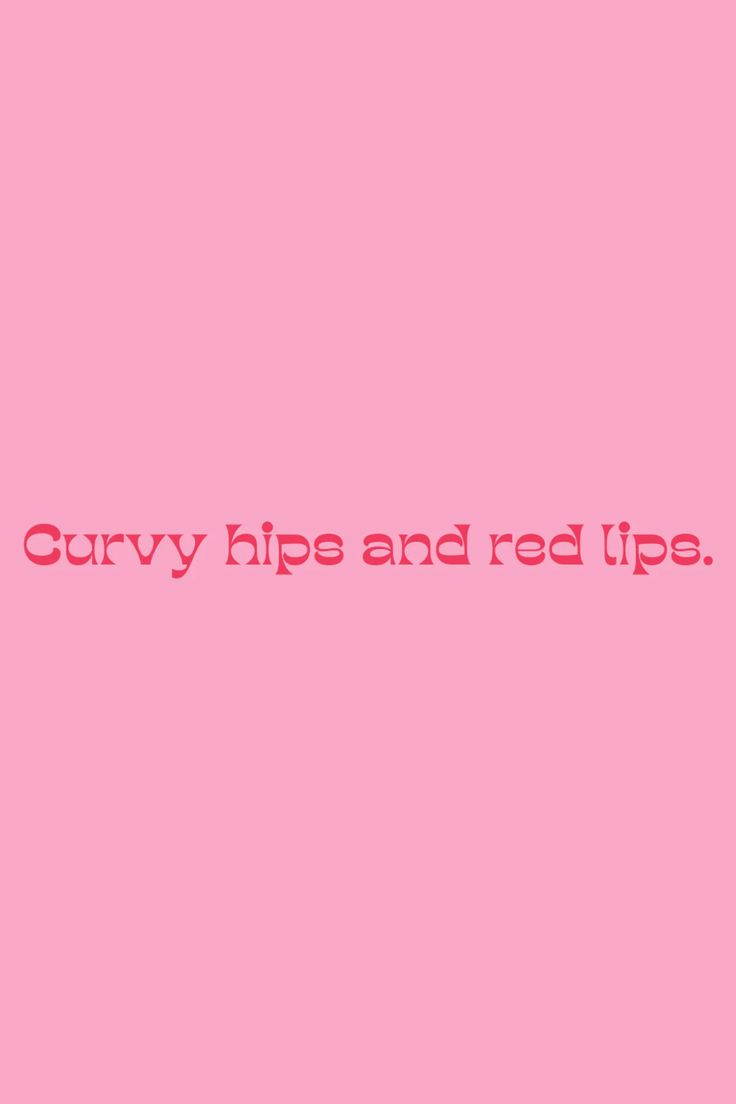 a pink background with the words curry hips and red lips