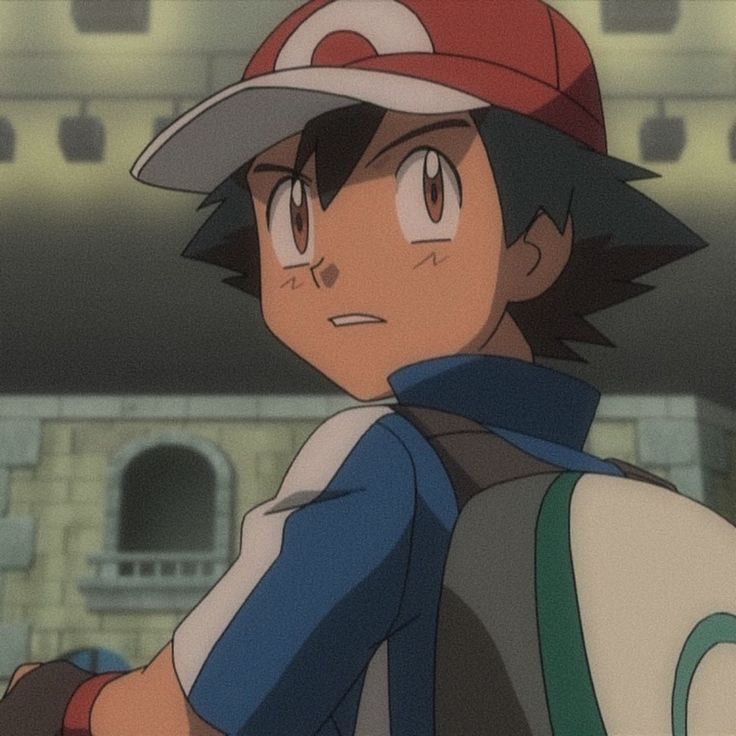 an anime character wearing a baseball cap and backpack