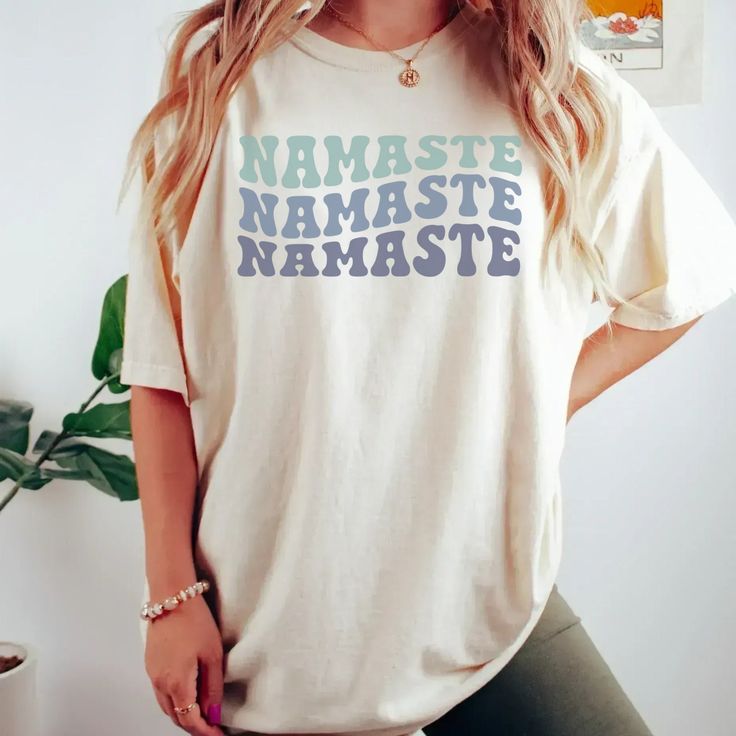 Get your body moving and your mind in the right place to achieve any goal with our distressed Comfort Colors yoga tee. Whether you're a yogi, meditation master or simply love to be comfortable - this cozy retro meditation tshirt is made just for you. ♥ The soft-washed, garment-dyed fabric brings extra coziness to your wardrobe while the relaxed fit makes it an excellent daily choice. The double-needle stitching throughout the tee makes it highly durable while the lack of side-seams helps the shirt retain its tubular shape. ♥ For an oversized look, size up 1-2 sizes. Please refer to sizing charts available in the images.  ♥ Print size and color may vary based on manufacturer's specs.  ♥ To wash, flip inside out, wash on cold and hang dry. ♥ Your satisfaction is important to us! Exchanges ar Hair Stylist Shirts, Emergency Room, Valentines Day Shirts, Beach Shirts, Look Plus, Dye T Shirt, Halloween Shirt, Christmas Shirts, Comfort Colors