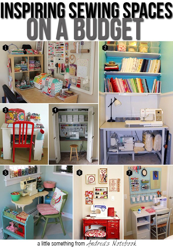 there are many different types of sewing spaces