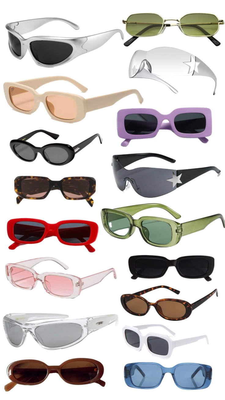 #sunglasses #cutouts Sunglasses Aesthetic Vintage, Cool Sunglasses Aesthetic, Fancy Sunglasses, Aesthetic Sunglasses, Pretty Sunglasses, Aesthetic Gallery, Y2k Glasses, Fun Sunglasses, Sunglasses Unique