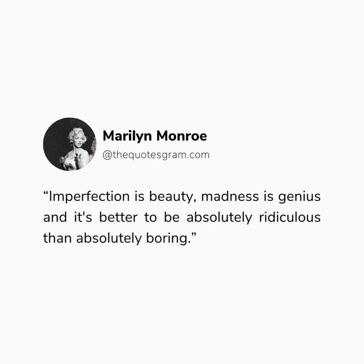 marilyn monroe quote about imperfectity and beauty