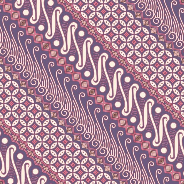 a purple and white pattern with wavy lines