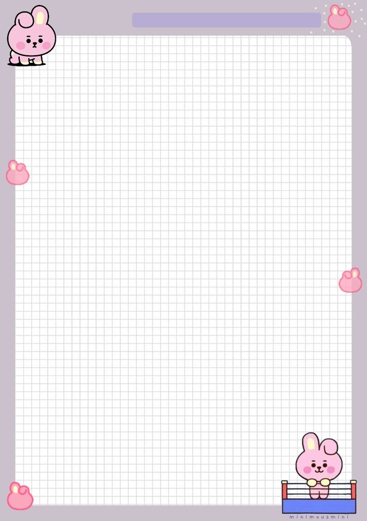 an image of a pink bunny and piggy notepad