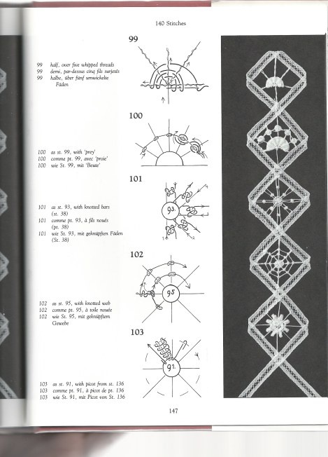 an open book with drawings and instructions on it