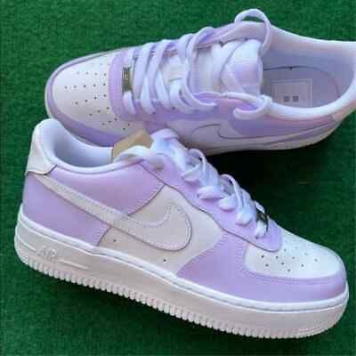 ad eBay - Nike Air Force 1 Custom Hand Painted White Shoes 'Lilac Light Purple' Women Kids - Buy Now, click the link (eBay) Lilac Air Force 1, Lilac Nike Air Force 1, Puprle Shoes, Nike Shoes Women Purple, Purple Shoes Women, Cute Clothes Purple, White And Purple Shoes, Quince Shoes Sneakers Purple, Putple Shoes