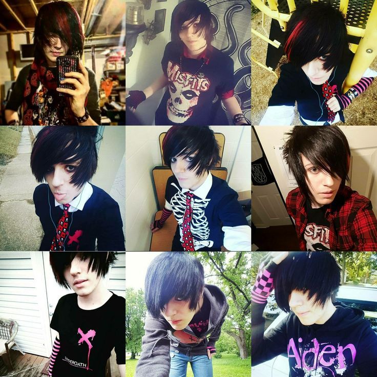 several pictures of people with different hair styles and colors, all wearing t - shirts