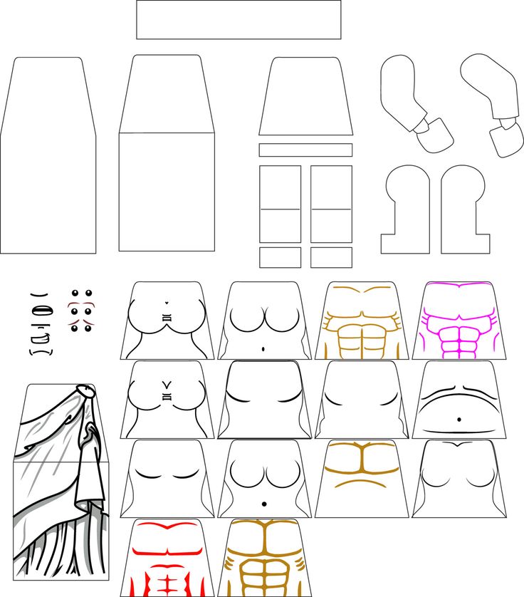 Lego Minifig Templates For Decals