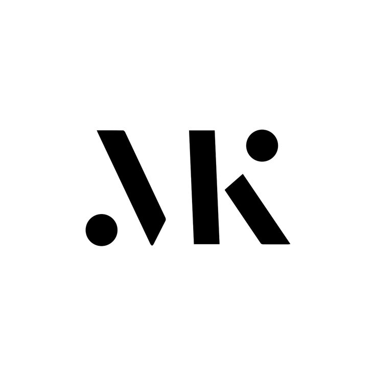 a black and white logo with the letter kl on it