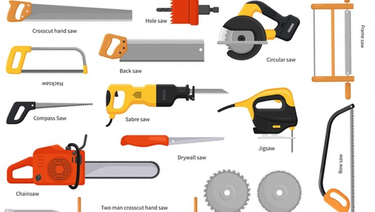 various types of tools used in construction