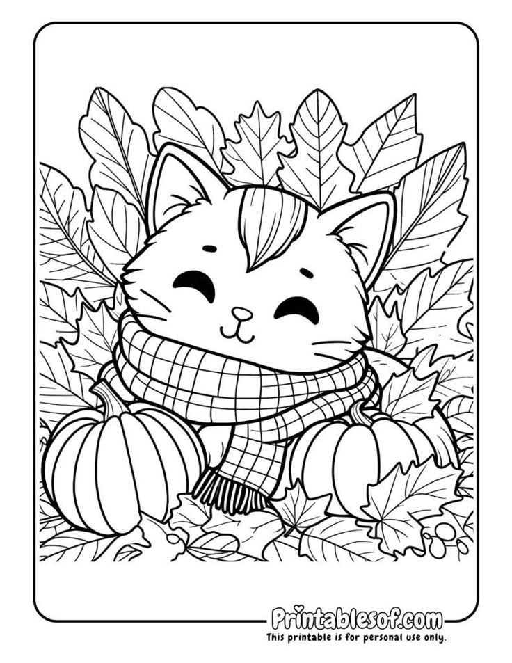 Fall Colouring Sheet, Fall Animal Coloring Pages, Coloring Pages Fall Autumn, Fall Colouring Printables, Autumn Coloring Pages Free Printable, Colouring Halloween, Free Fall Coloring Pages Printables, Autumn Colouring Pages, Fall Coloring Sheets Free Printable