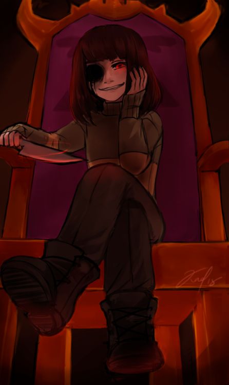 a drawing of a woman sitting in a chair with her hands on her face and legs crossed