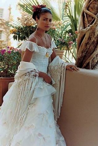 Mexican Cultural Dresses, Spanish Themed Wedding Dress, Ranch Formal Wedding Attire, Traditional Colombian Wedding Dress, Bolivian Wedding Dress, Mexican Modern Wedding Dress, Mexican Bride Dress, Cuban Wedding Dress, Colombian Wedding Dress