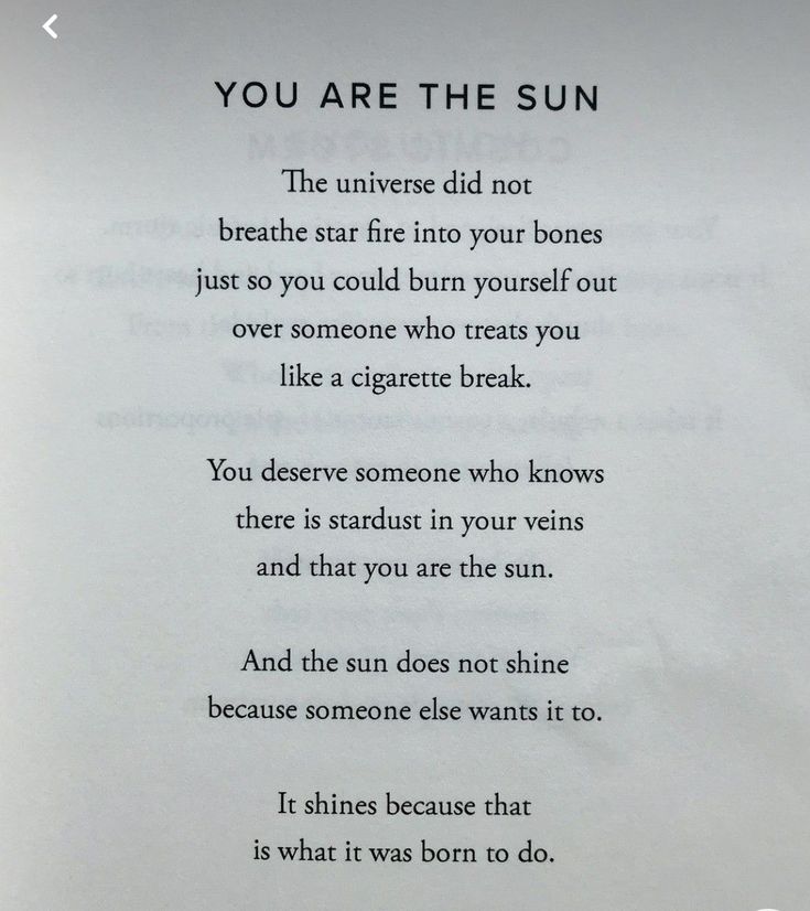 a poem written on a piece of paper with the words you are the sun above it