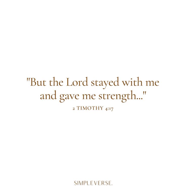 a white background with the words, but the lord saved with me and gave me strength