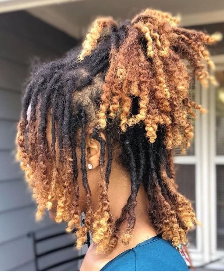 @curlynaturalhairnashay on Instagram: “Natural hair locs with curly ends” Curly Dreads, Blonde Dreadlocks, Beautiful Dreadlocks, Short Locs Hairstyles, Dreadlock Styles, Dreads Styles, Goddess Locs, Dreadlock Hairstyles, Natural Hair Inspiration