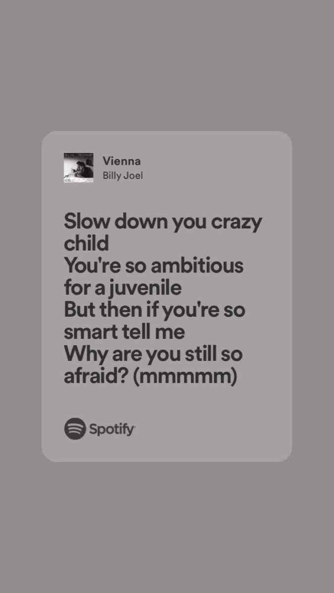 an instagramt with the caption saying slow down you crazy child, you're so ambitious for a juvenile but then if you're so smart