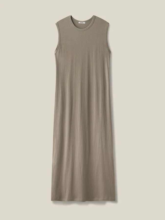 v Buck Mason, Sophisticated Dress, Olive Color, Supima Cotton, Muscle Tank, Dress Cuts, Muscle Tanks, Tank Dress, Dress Collection