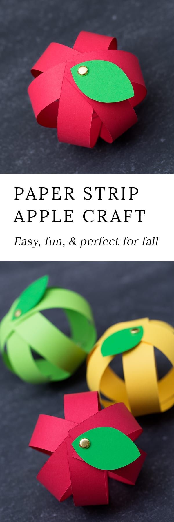 paper apple crafts for kids to make