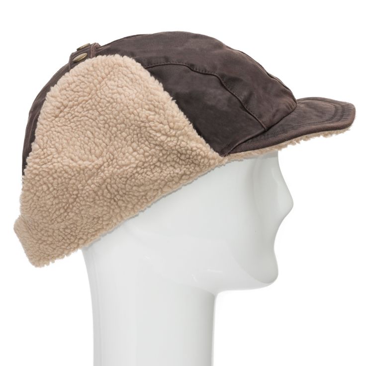 Stay extra warm this winter season and have a great aviator look with this Faux Leather Aviator Hat. This aged faux leather-like, thick trooper hat features a 4 inches deep crown, fully lined with a plush faux fur-like material to ensure you stay warm and bundled no matter the weather. Attached with a soft 1 3/4 inches long bill for rain protection and 5 inches long earflaps with chin strap snap closure. Comfortable fit. The Aviator hat is water repellent. Faux leather. Fashionable for both men Brown Winter Hats, Winter Brown Aviator Hats, Brown Aviator Winter Hats, Brown Leather Hats With Faux Fur Lining, Winter Aviator Hat With Plush Lining, Shearling Hat With Faux Fur Lining And Ear Flaps, Brown Sheepskin Hat With Faux Fur Lining, Leather Hats With Faux Fur Lining And Ear Flaps, Brown Faux Fur Hat With Ear Flaps