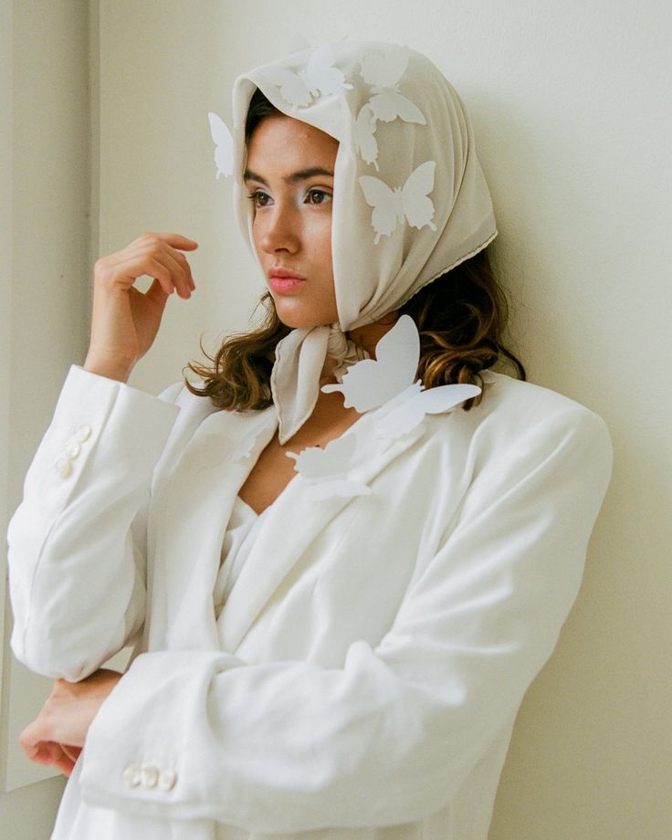 Tono + co Classic Silk Scarf in Bone styled by Erica Kopp of Stay Co and photographed by Tess Comrie for our Spring 2019 lookbook | Lovingly hand-dyed in California and available in 24 signature colors. Luxury Cream Silk Scarf Chic Style, Luxury White Silk Scarf For Summer, Luxury Artistic White Scarves, Luxury White Silk Scarf Gift, Luxury Classic White Scarf, Luxury Cream Silk Scarf For Women, Luxury White Artistic Scarves, White Luxury Silk Scarf, Luxury Chic Silk Scarf For Wedding