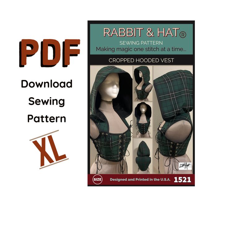 the sewing pattern for rabbit and hat is shown