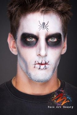 Hawaii Makeup, Facepainting Halloween, Mens Halloween Makeup, Halloween Maquillaje, Cute Halloween Makeup, Henna Ideas, Halloween Makeup Scary, Halloween Makeup Inspiration, Zombie Makeup