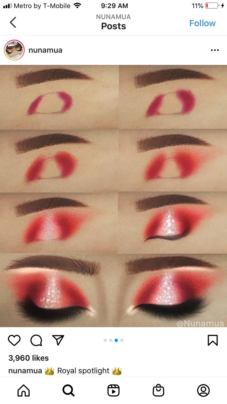 Dark Red Eyeshadow Looks Step By Step, Red Eye Shadow Looks Step By Step, Easy Red Eyeshadow Looks Step By Step, Red And Black Eyeshadow Step By Step, Red Eyeshadow Looks Step By Step, Red And Black Makeup Looks, Makeup Looks Step By Step, Showgirl Makeup, Dragon Makeup