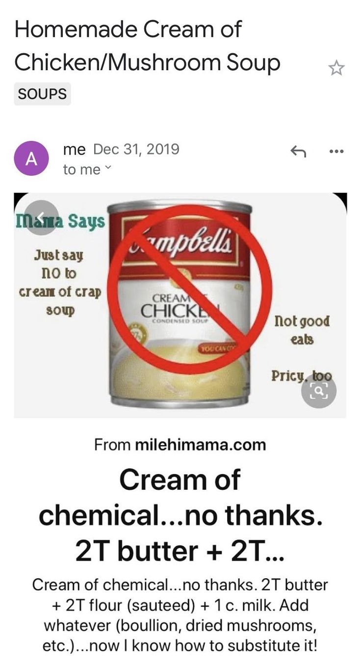 a can of cream with a red circle in the middle, and an image of a chicken