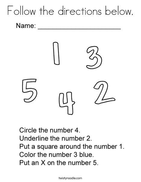 the numbers to 10 are shown in black and white, with one number on each side