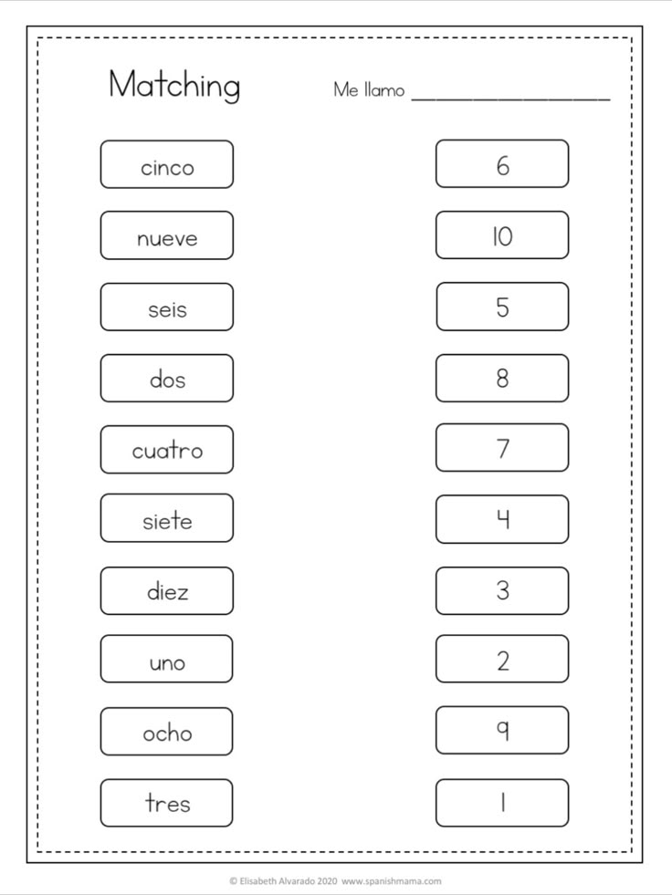 Fun and Free Spanish Numbers Worksheets for Kids