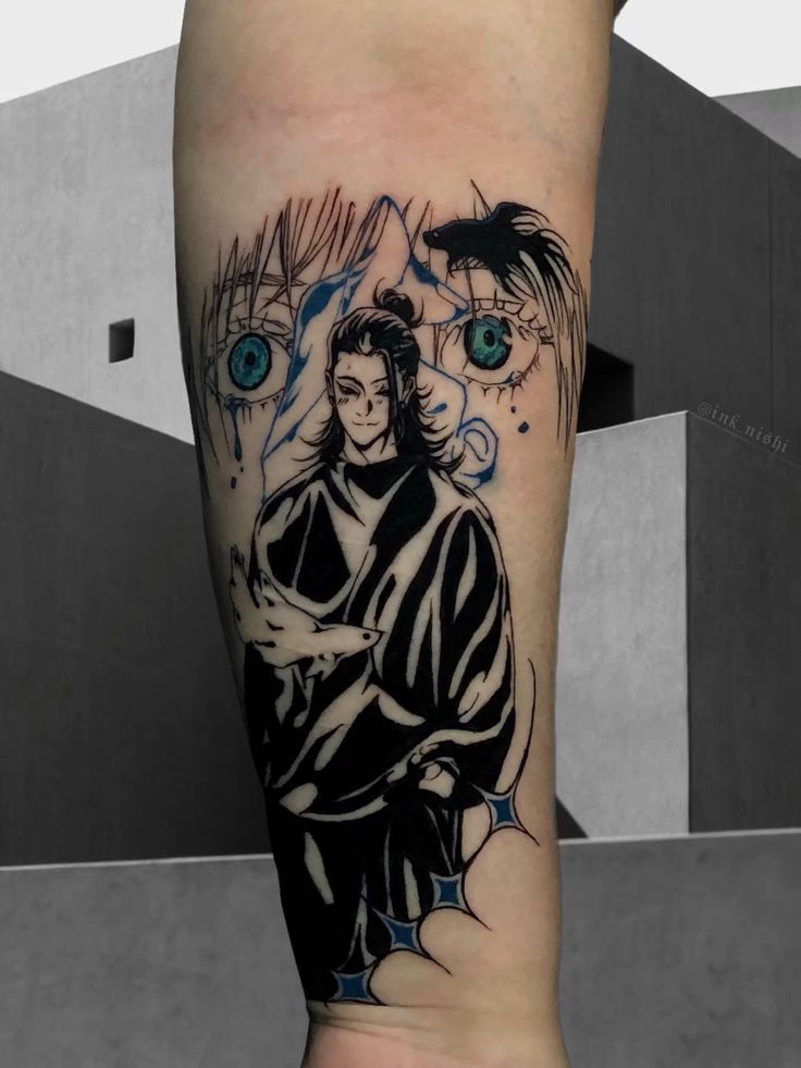 Suguru geto e Satoru Gojo tattoo by @ink_nishi | Tatuagem, Tatuagens, Tatoo