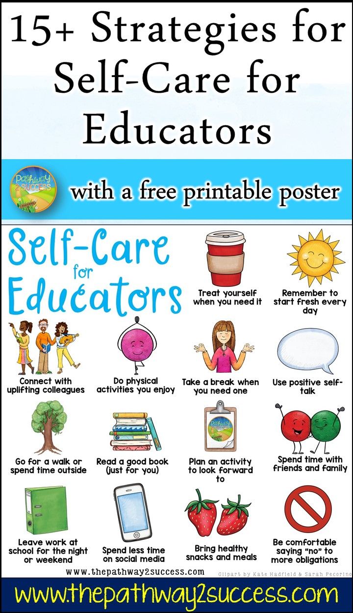 a poster with the words self - care for teachers and other activities to teach them