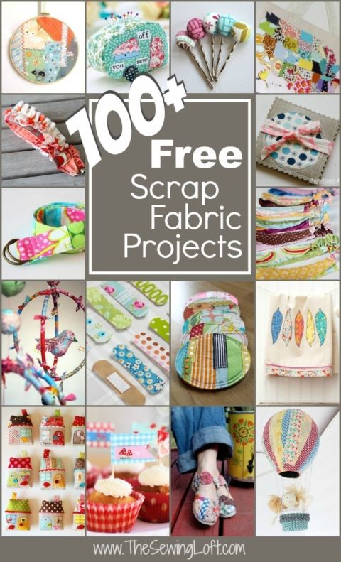 the top ten free scrap fabric projects