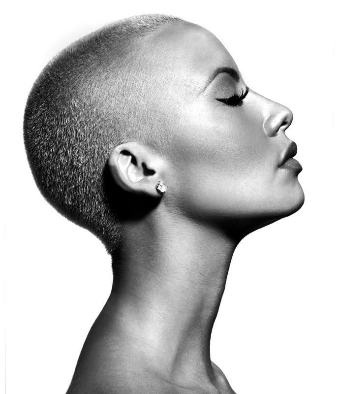 Amber Rose  i love her!! Shave My Head, Bald Girl, Kate Mara, 얼굴 그리기, Bald Women, Amber Rose, Shaved Head, Buzz Cut, Black Is Beautiful