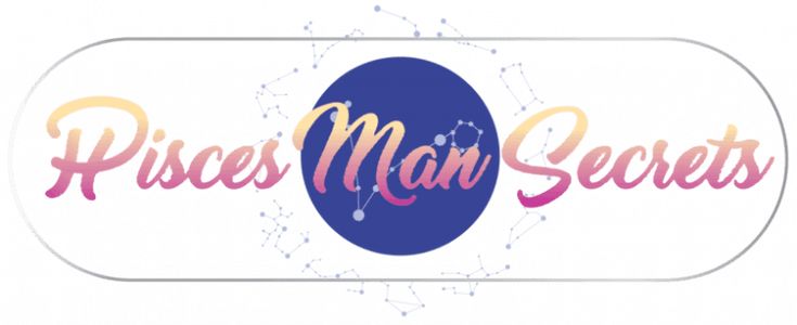 the logo for piscs man secrets, which features an oval shape with colorful lettering