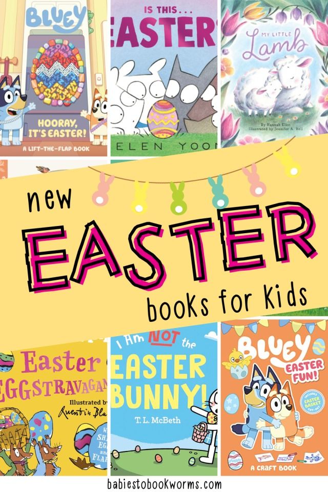 easter books for kids with the title, new easter books for kids in english and spanish