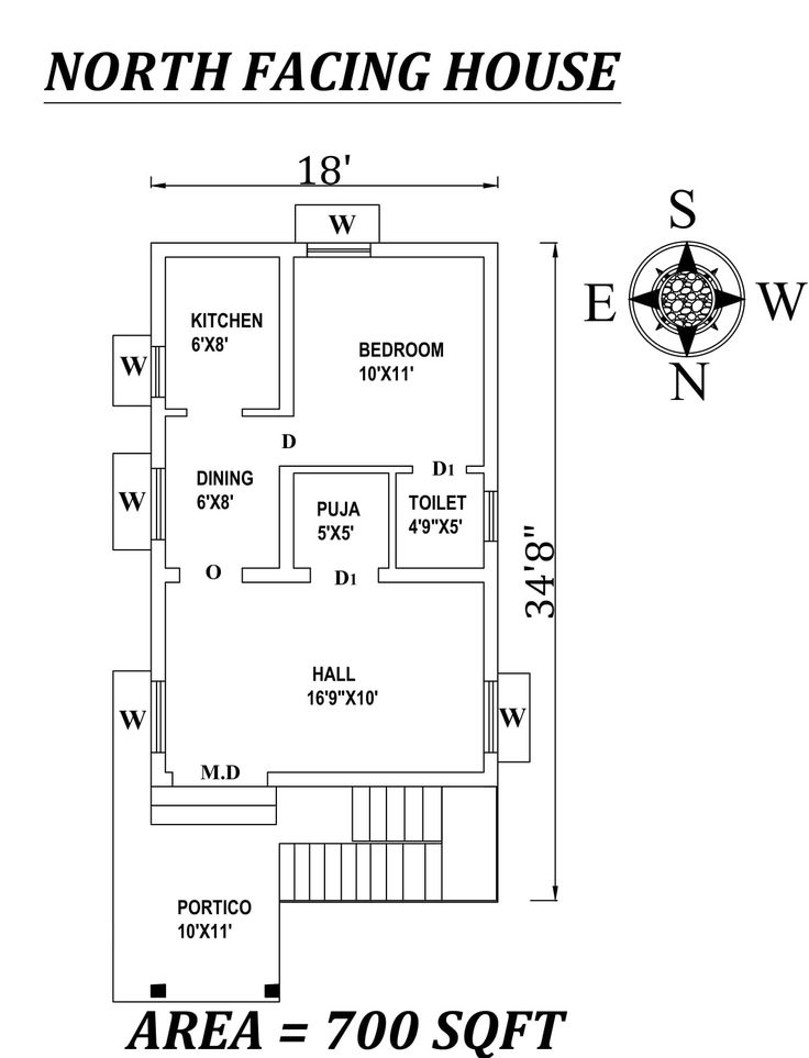 the north facing house floor plan