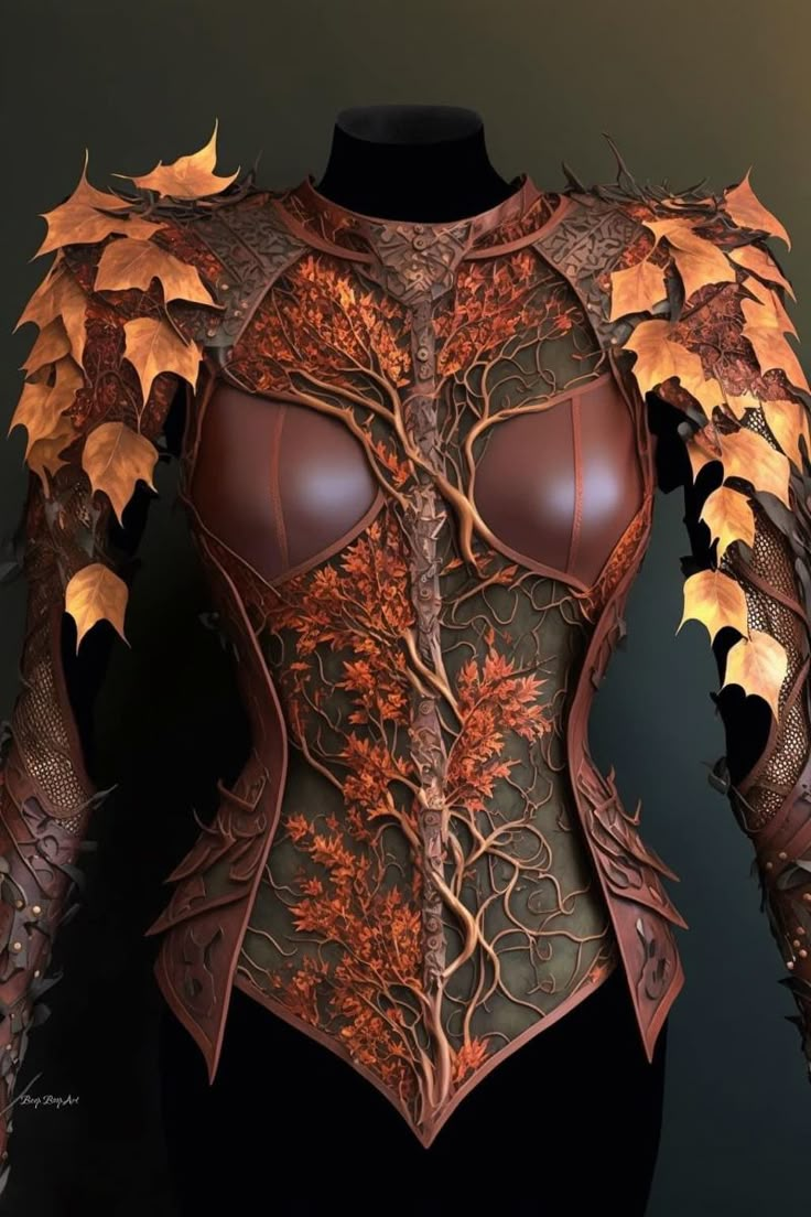 Witchy Recipes, Armor Dress, Fair Outfits, Female Armor, Leather Armor, Fantasy Gowns, Fantasy Costumes, Fantasy Armor, Fantasy Dress