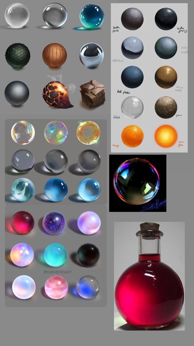 an assortment of different colored glass objects in various shapes and sizes, all with their own light source