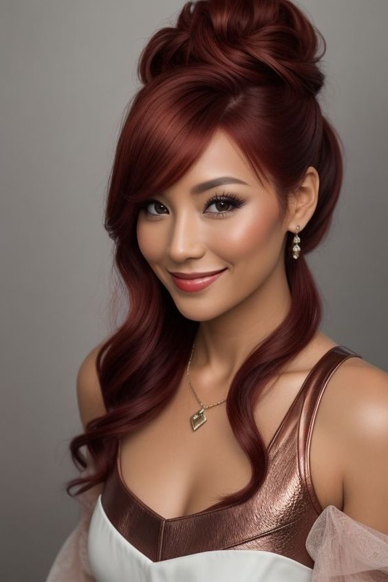 Summer Hair Colors for Blondes - Slay the Summer Heat: Cute and Cool Hairstyles for School Days (#75 Cool Hairstyles For School, Hair Styles Fall, Hair Color For Tan Skin, Hair Colors For Blondes, Red Hair Trends, Modern Short Hairstyles, Hairstyle Examples, Wine Hair, Cute Hair Colors