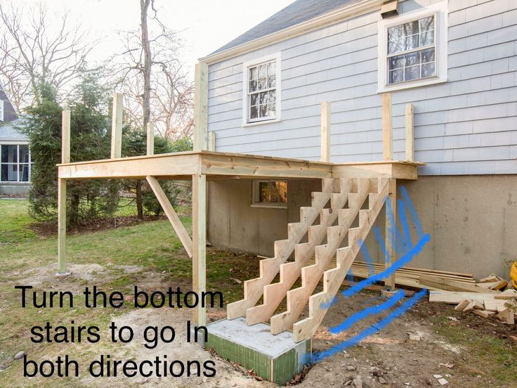 a house being built with stairs going up to the roof and below it are blue tape