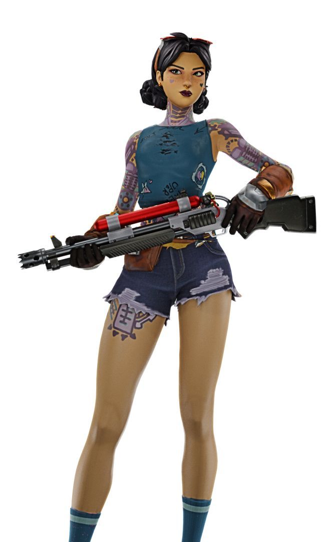 Fortnite Jules, Engineer Girl, Fortnite Characters, Female Engineer, 3d Art Sculpture, Fortnite Skins, Disney Princess Wallpaper, Lynx, Art Sculpture