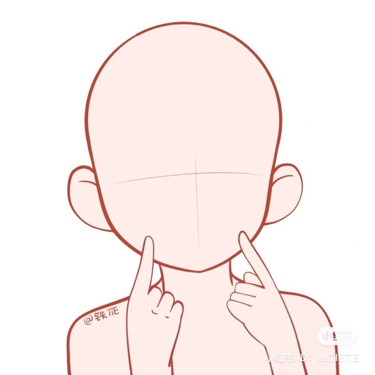 the outline of a man's head with his fingers in front of his face