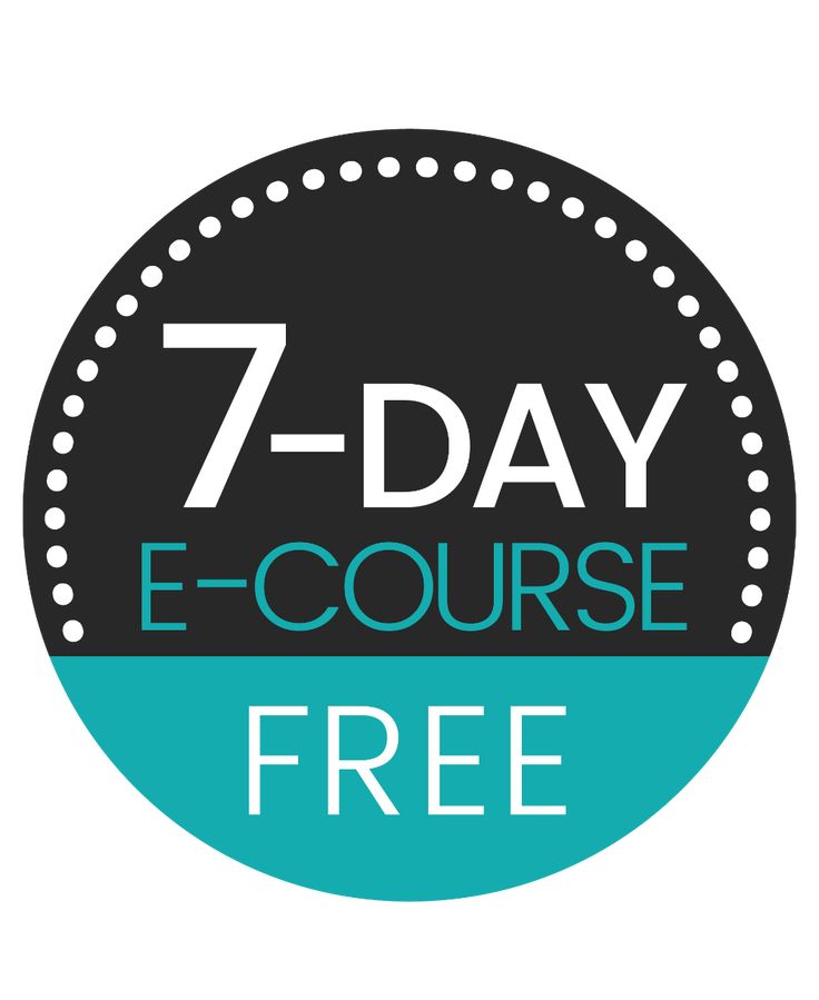 the 7 day e - course is free