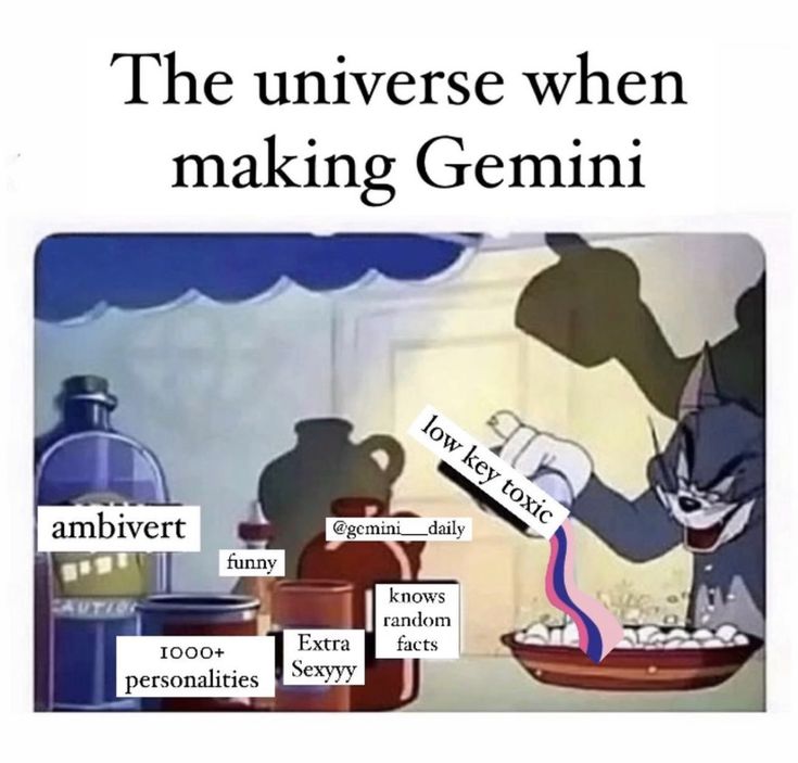 an image of the universe when making germini in english and spanish with other words