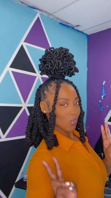 Soft Locs Hairstyles Half Up Half Down, Styled Soft Locs Black Women, Soft Locs Petal Bun, Softlocs Hairstyle Updo, Soft Loc Ponytail, Soft Locs With Barrel Ends, Soft Locs Hairstyles For Women, How To Style Soft Locs, Styles For Soft Locs