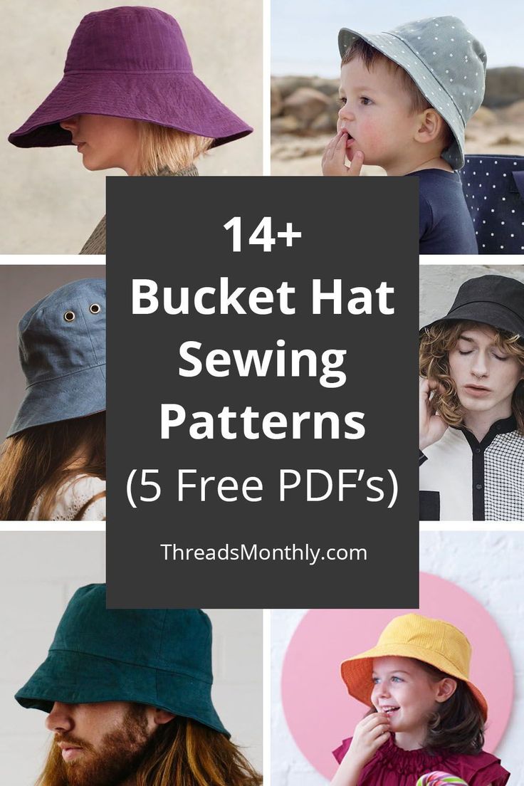 bucket hat sewing patterns for kids and adults